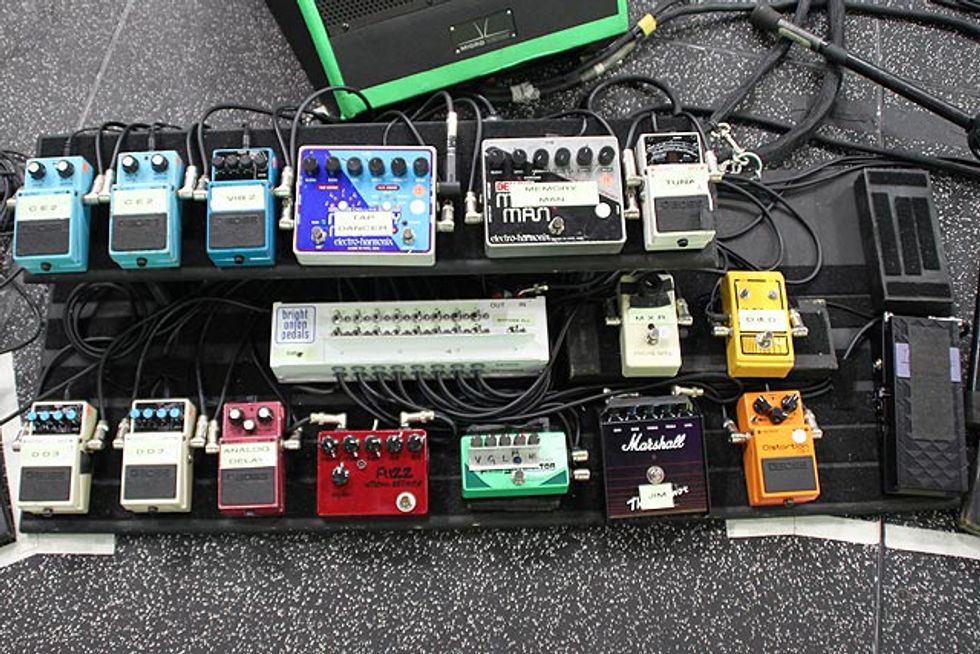 Josh Klinghoffer's Center Pedalboard