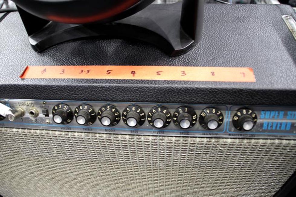 Josh Klinghoffer's Fender Super Six Settings