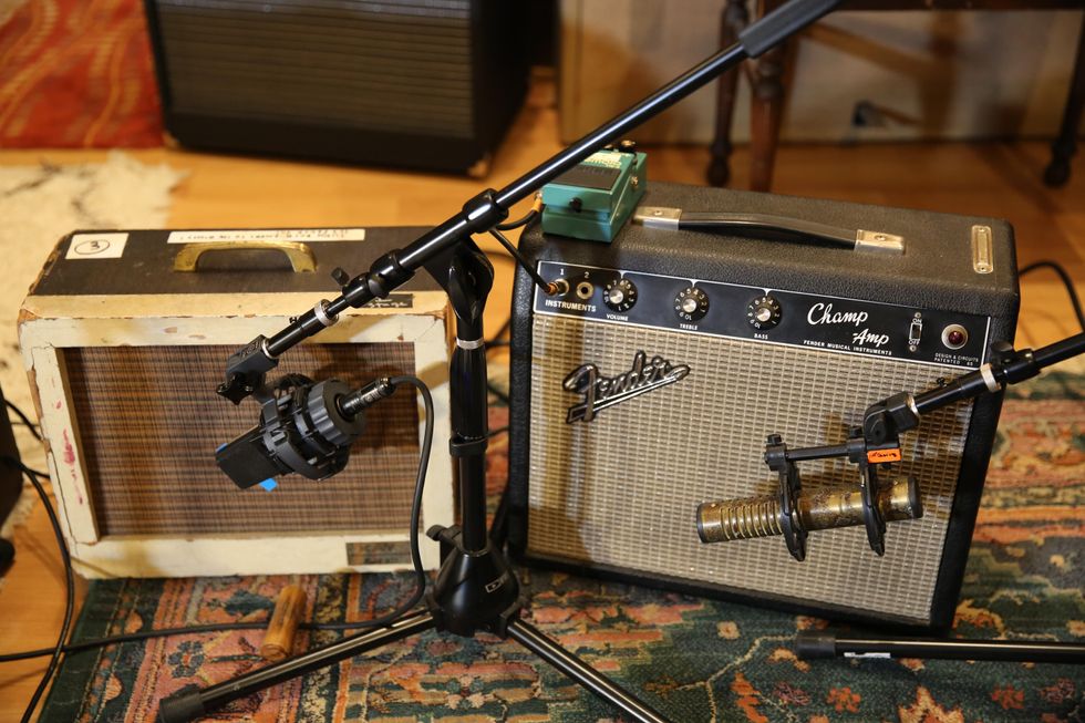 Kay Model 703 and vintage Fender Champ