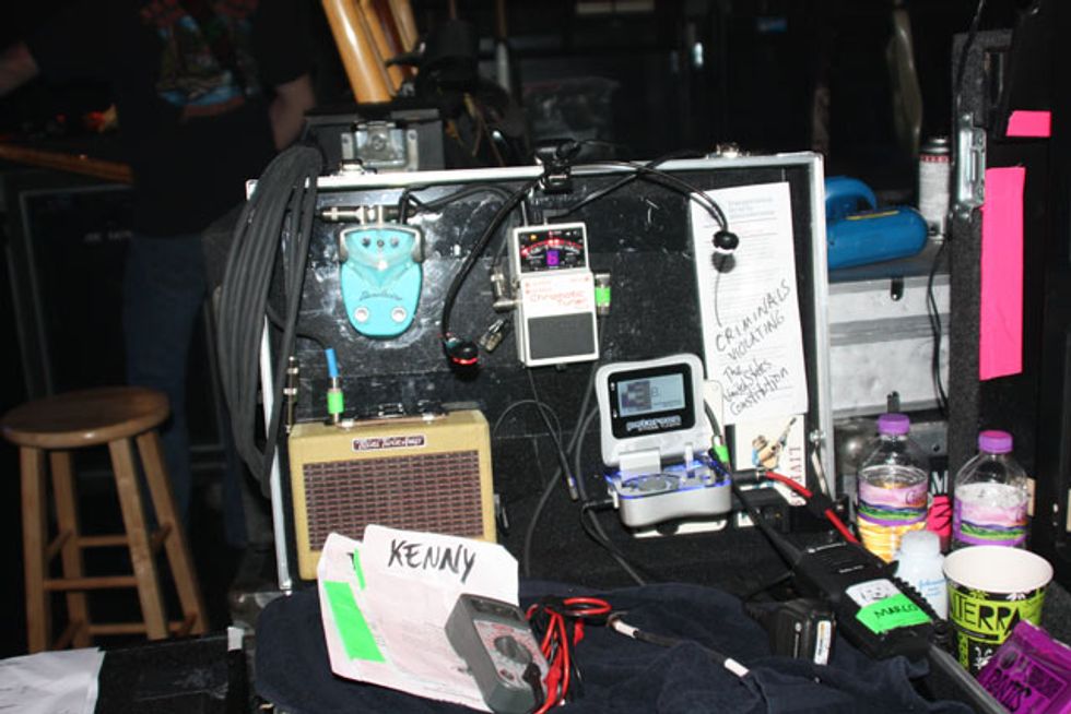 Kenny Wayne Shepherdуs Sidestage Setup Area