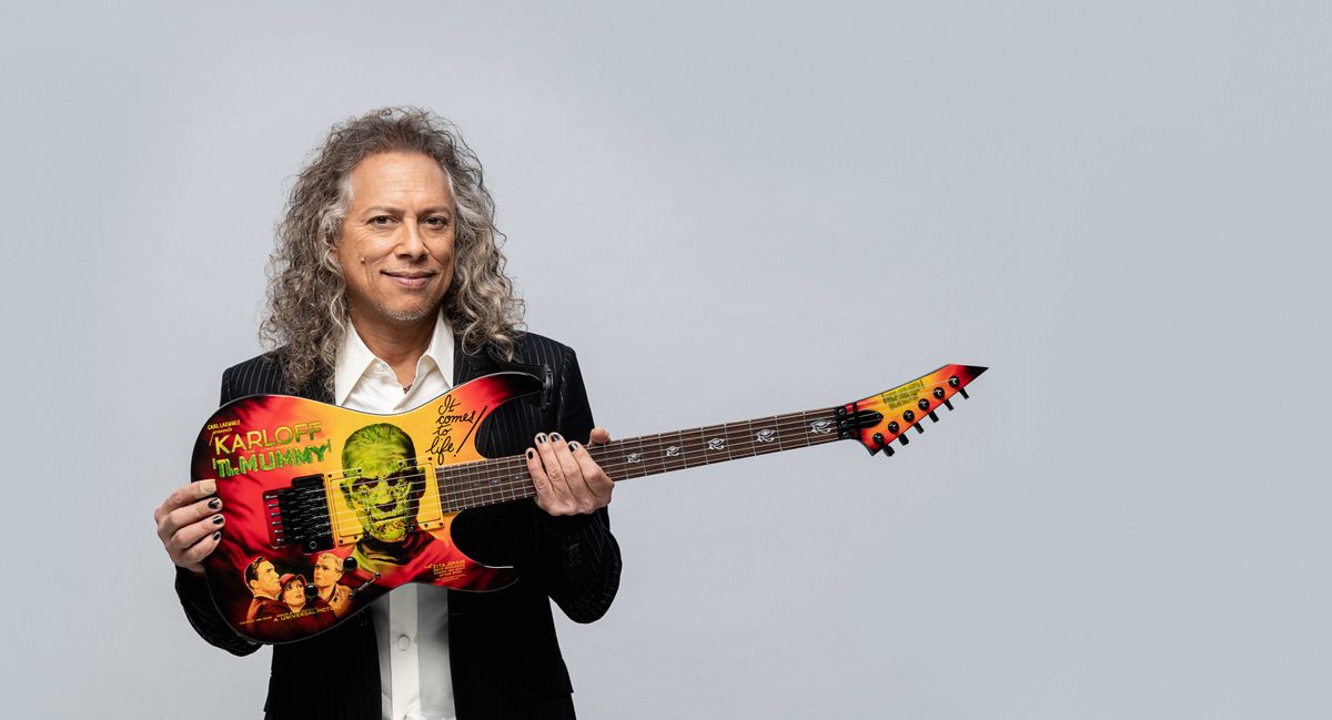 kirk hammett metallica mummy guitar