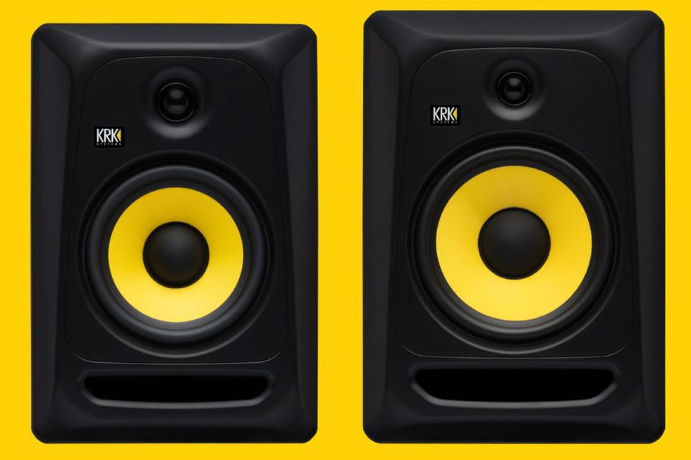 krk classic 7 and 8 studio monitors