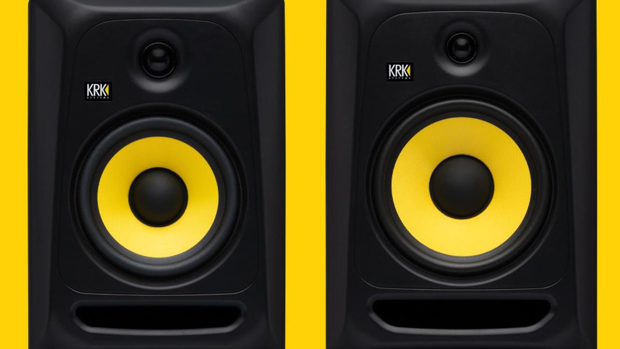 krk classic 7 and 8 studio monitors