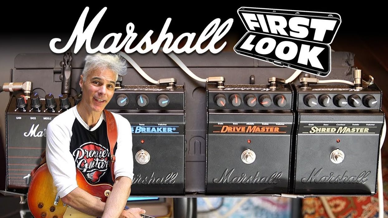 First Look: Marshall BluesBreaker, DriveMaster, The Guv'nor & ShredMaster