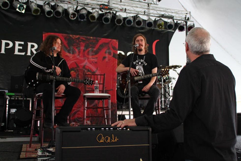 Mikael │kerfeldt and Frederik │kesson from Opeth