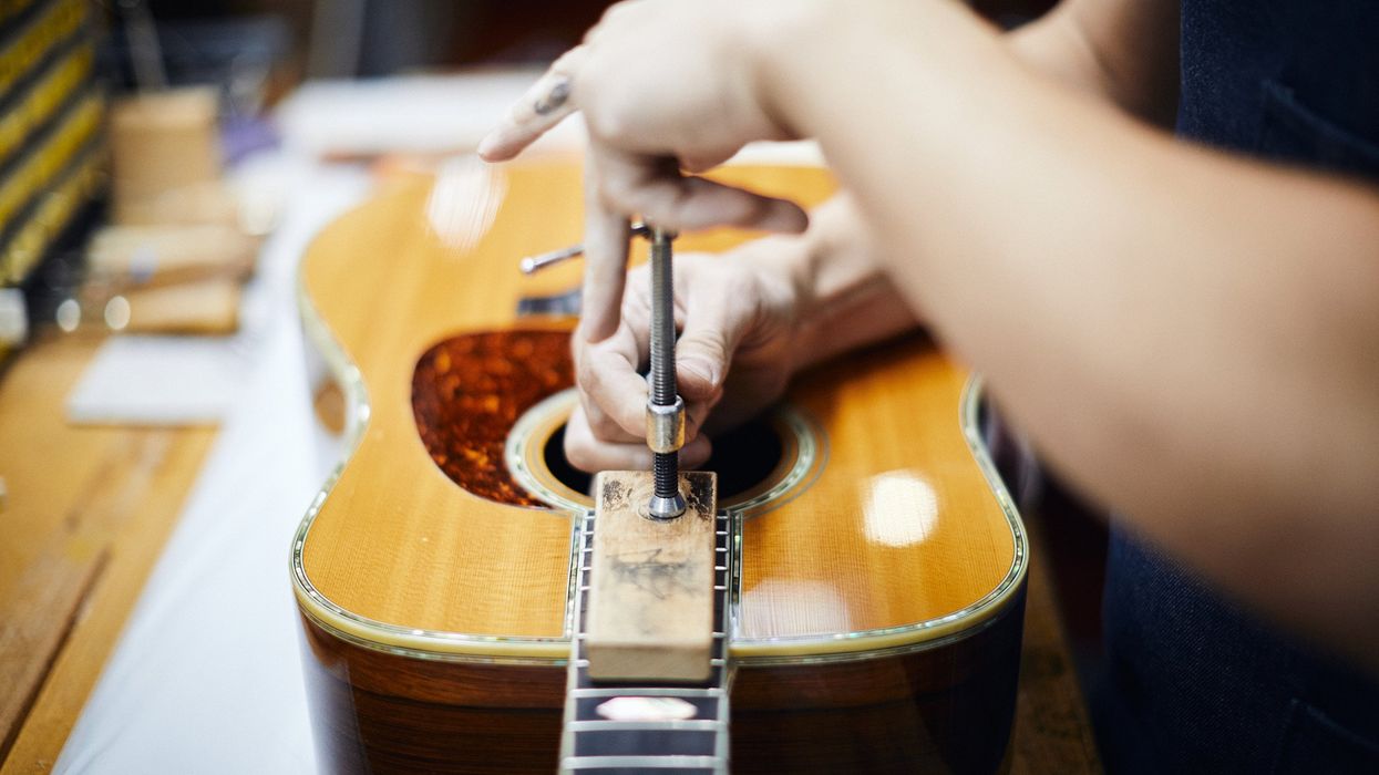 Neck repair acoustic guitar