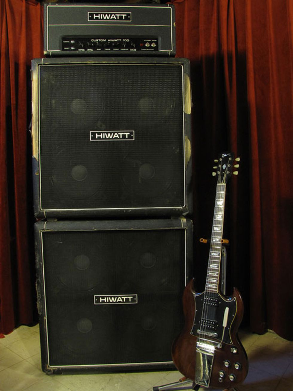 Nicholas Harris - 1978 Hiwatt Fullstack and 1966 Gibson SG