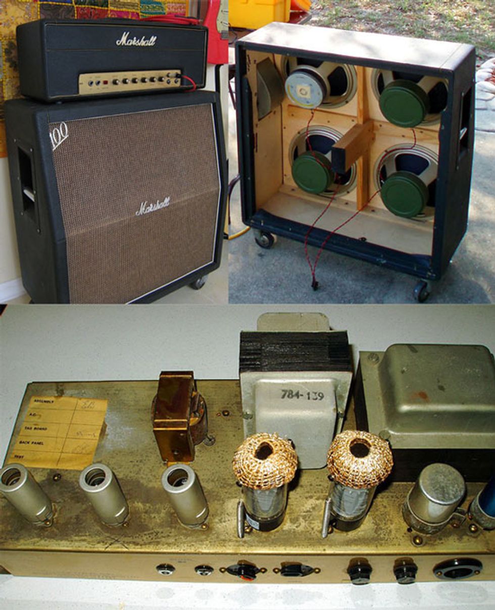 Nick Champlin - 1967 Marshall 50-watt JMP, 1968 Marshall 4x12
