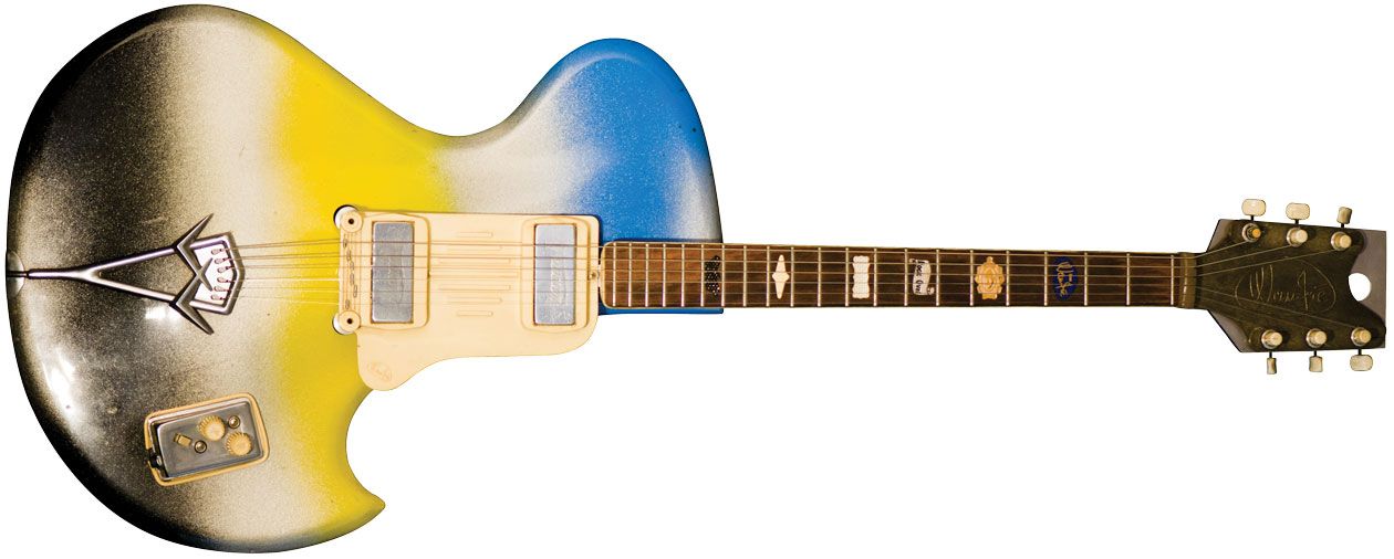 This Colorful Aluminum-Neck Italian Guitar Foreshadowed the Psychedelic Era