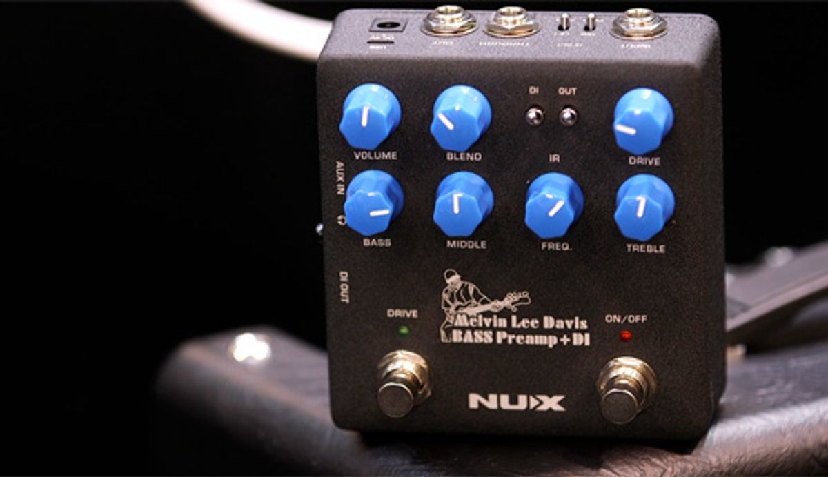 Nu-X Melvin Lee Davis Bass Preamp + DI Demo | NAMM 2020
