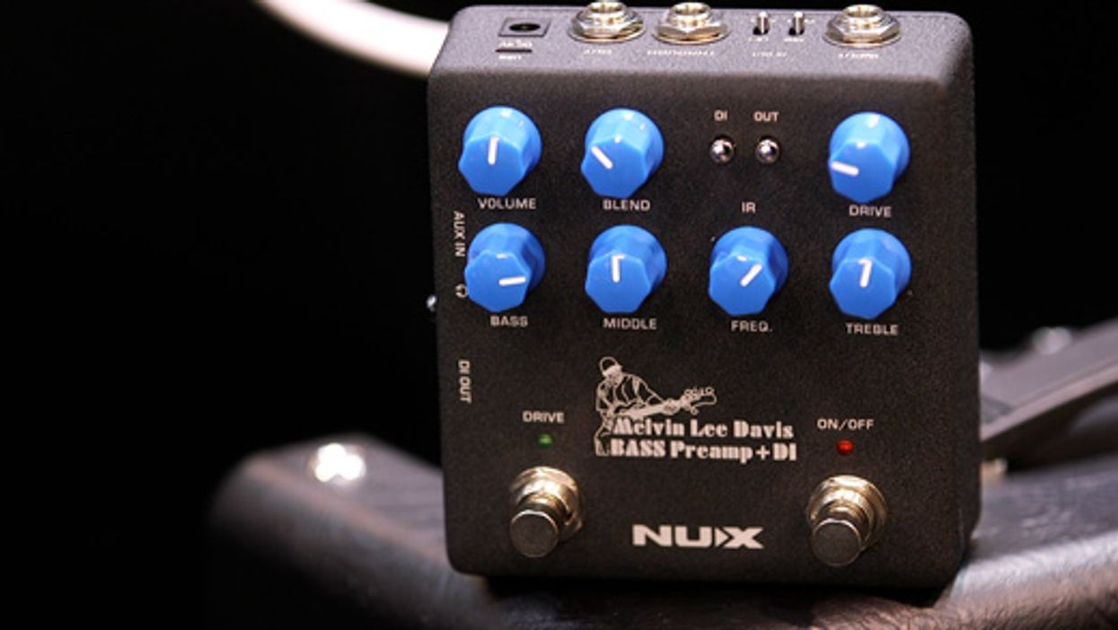 Nu-X Melvin Lee Davis Bass Preamp + DI Demo | NAMM 2020