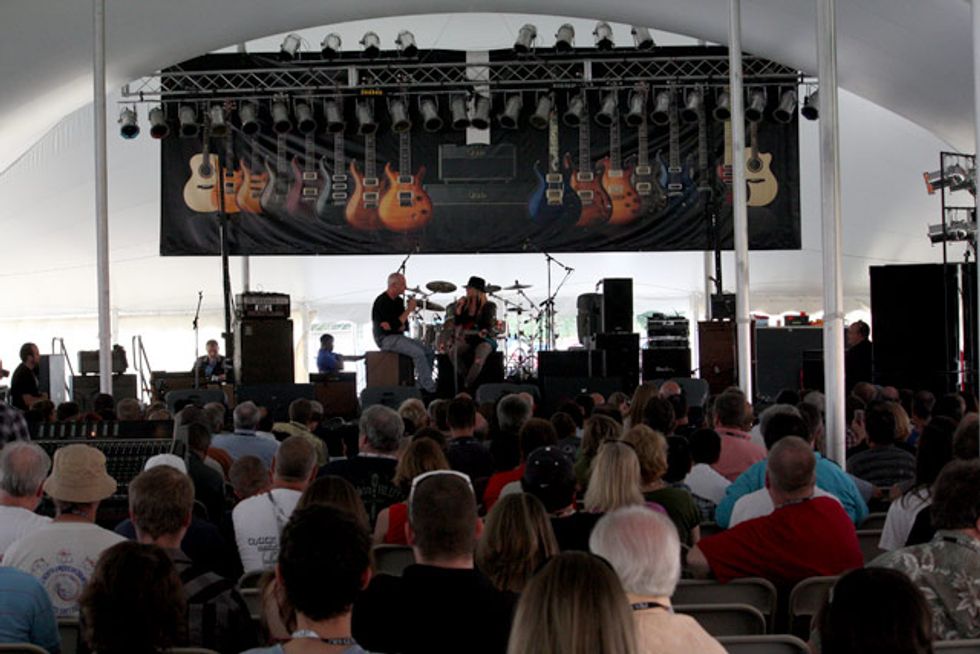 Orianthi and Paul on the main stage