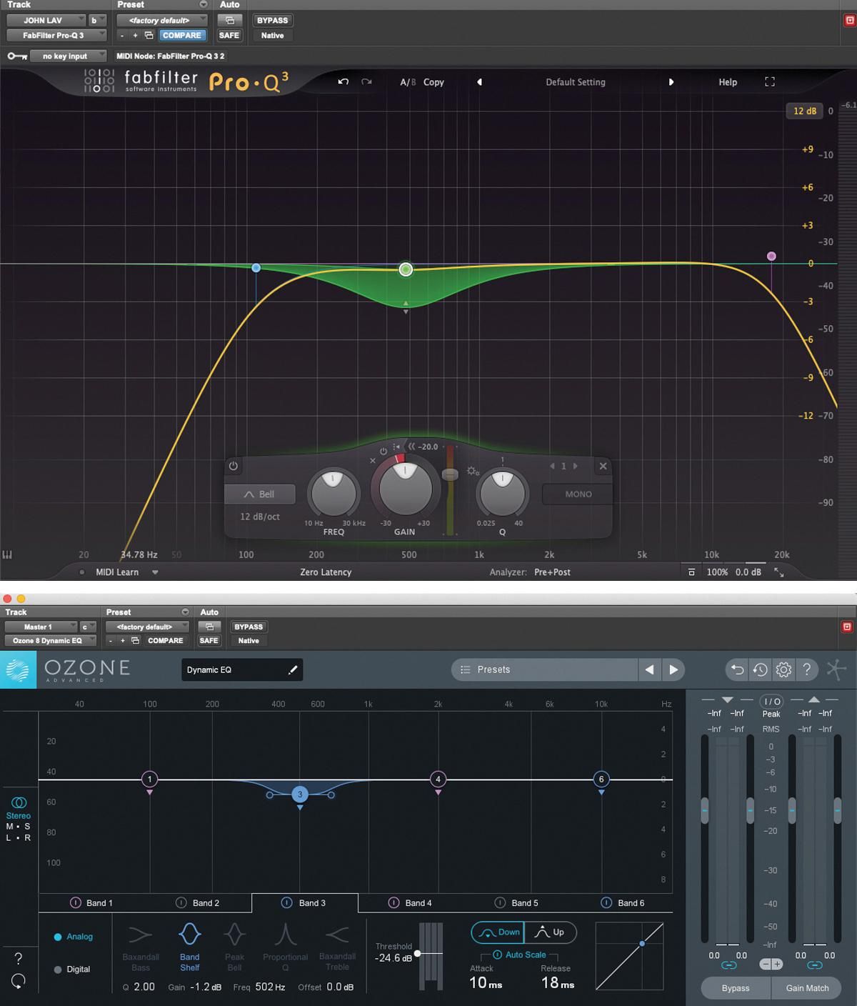 ozone audio software - dynamic eq