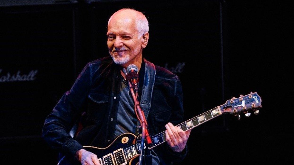 Peter Frampton and guitar