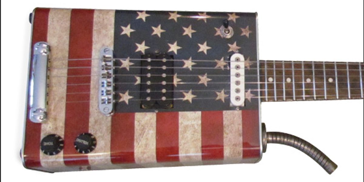 Will Ray's Bottom Feeder: Bohemian “Old Glory” Oil-Can Guitar