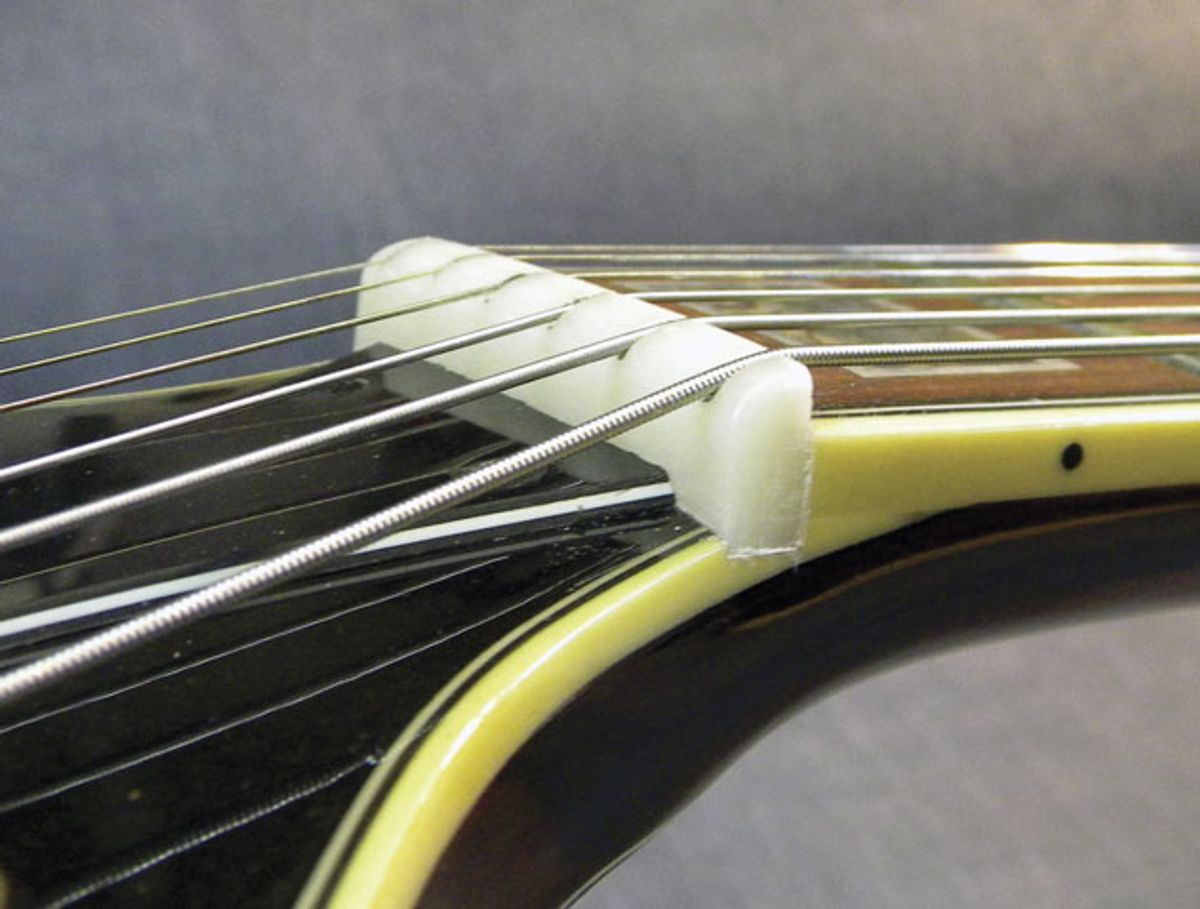 Guitar Shop 101: Touch-up a String Nut with Super Glue