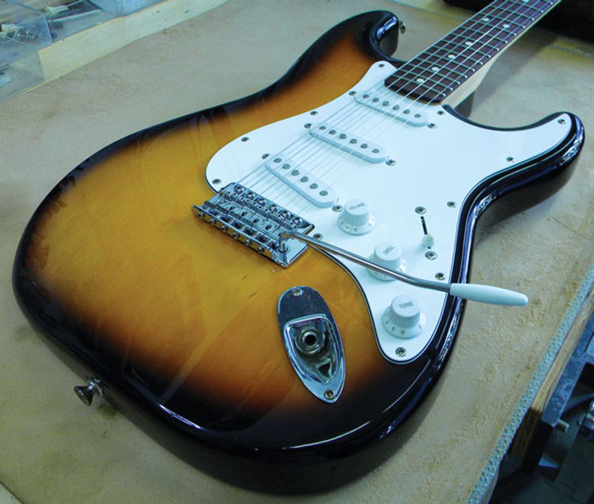 Guitar Shop 101: “Decking” a Stratocaster Trem