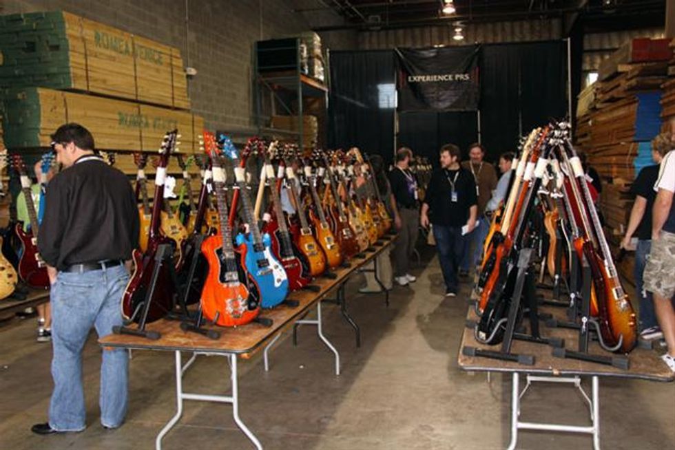 PRS Guitars On Display