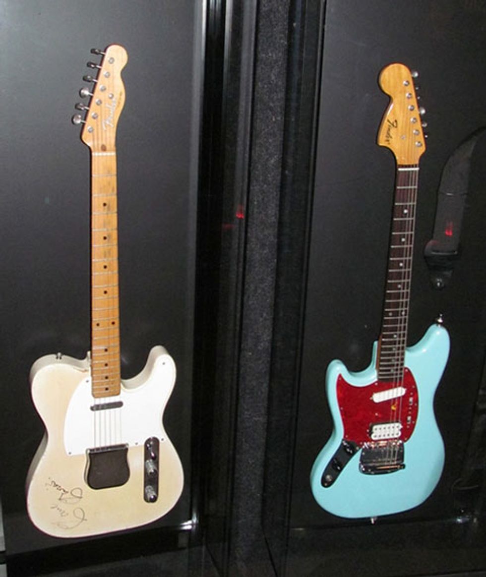 Ray Davies' Fender Telecaster and Kurt Cobain's Fender Jaguar