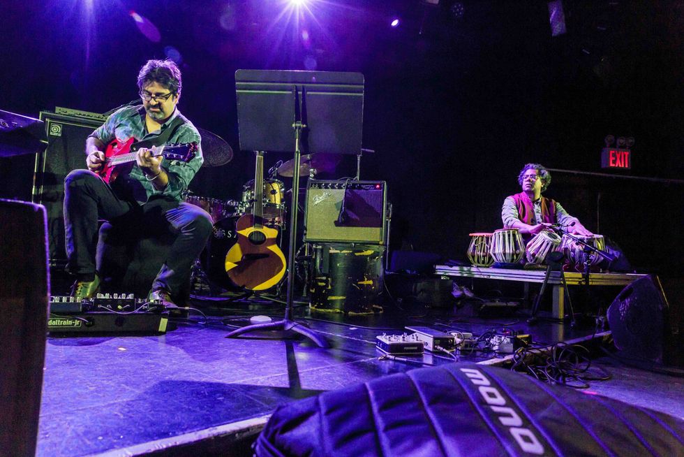 rez abbasi guitarist and sameer gupta on percussion live