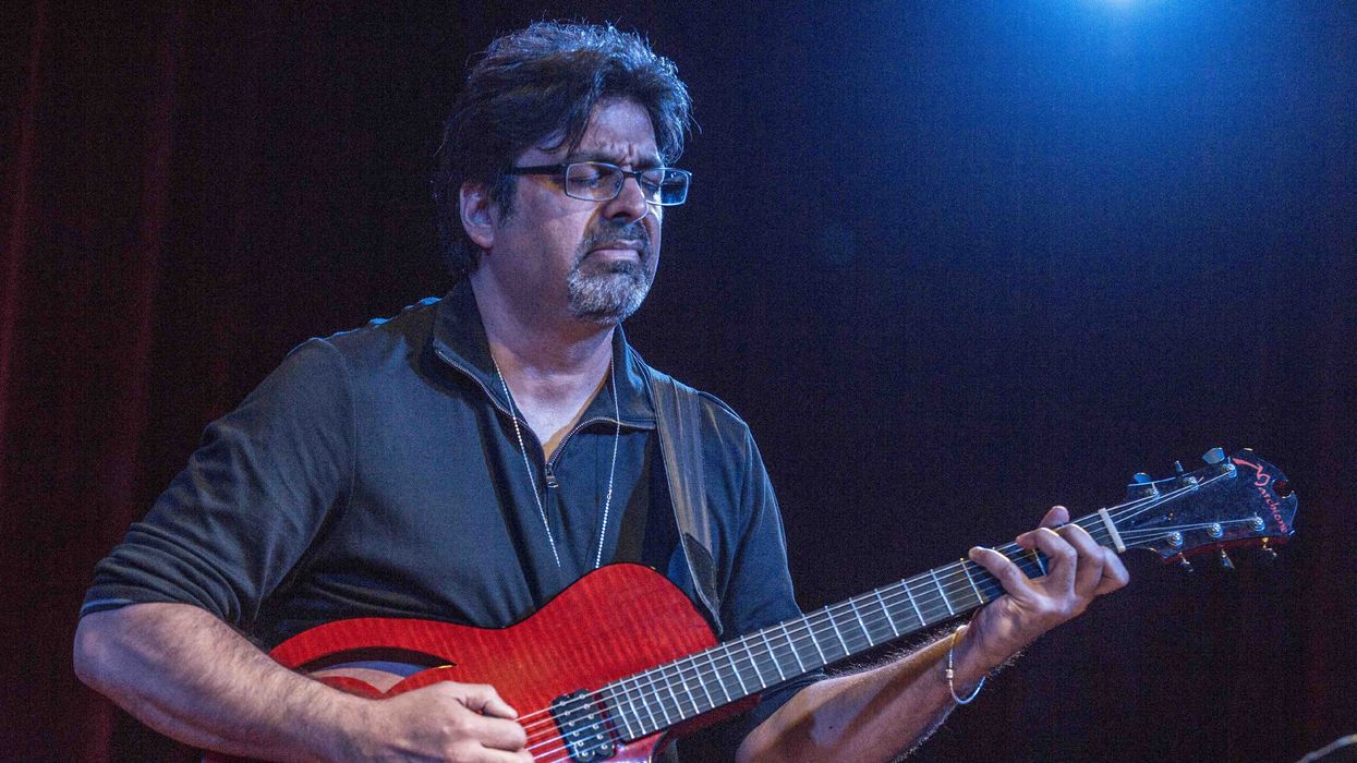 rez abbasi red guitar