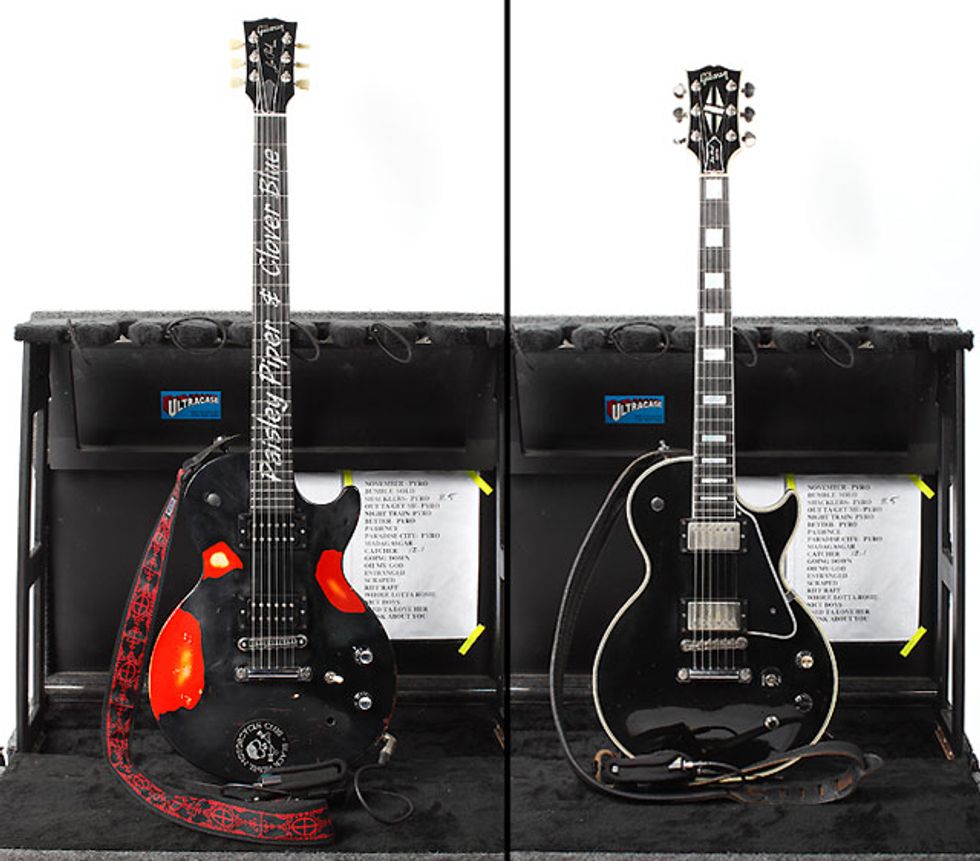 Richard Fortus' Les Paul Baritone and Les Paul