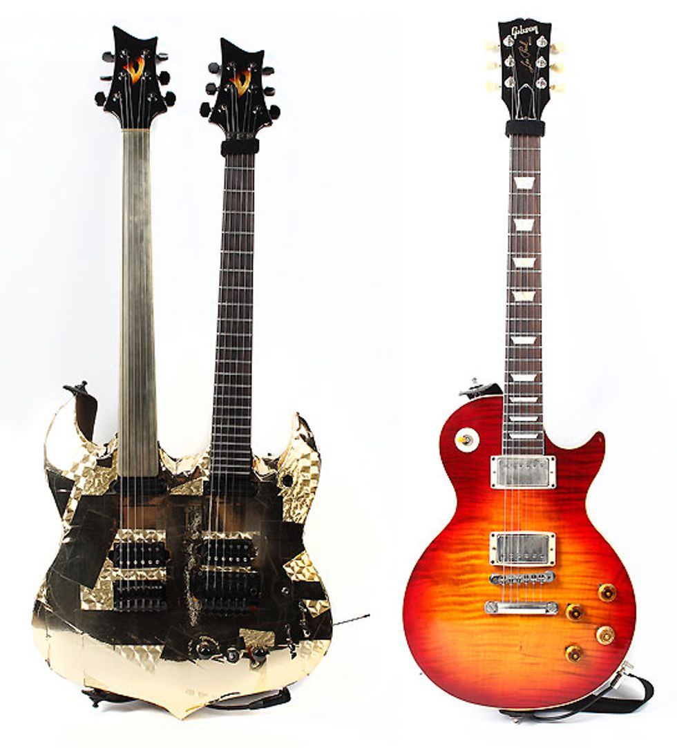 Ron Bumblefoot Thal's Vigier and Les Paul