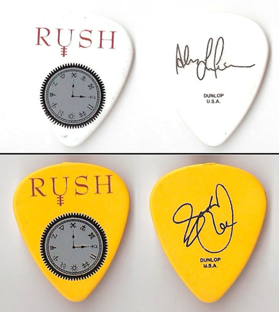 Rush's Alex Lifeson and Geddy Lee