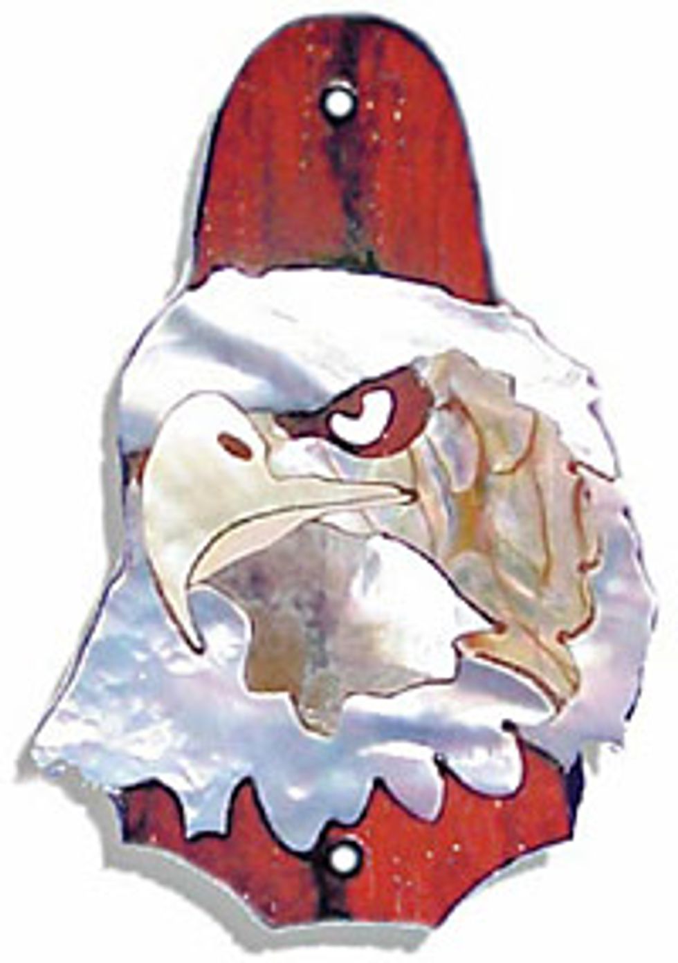 Shark Inlay Custom Truss Rod Cover Design