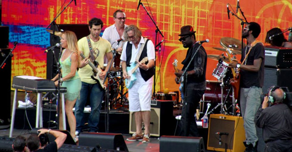 Sheryl Crow, Doyle Bramhall II, Eric Clapton, and Gary Clark