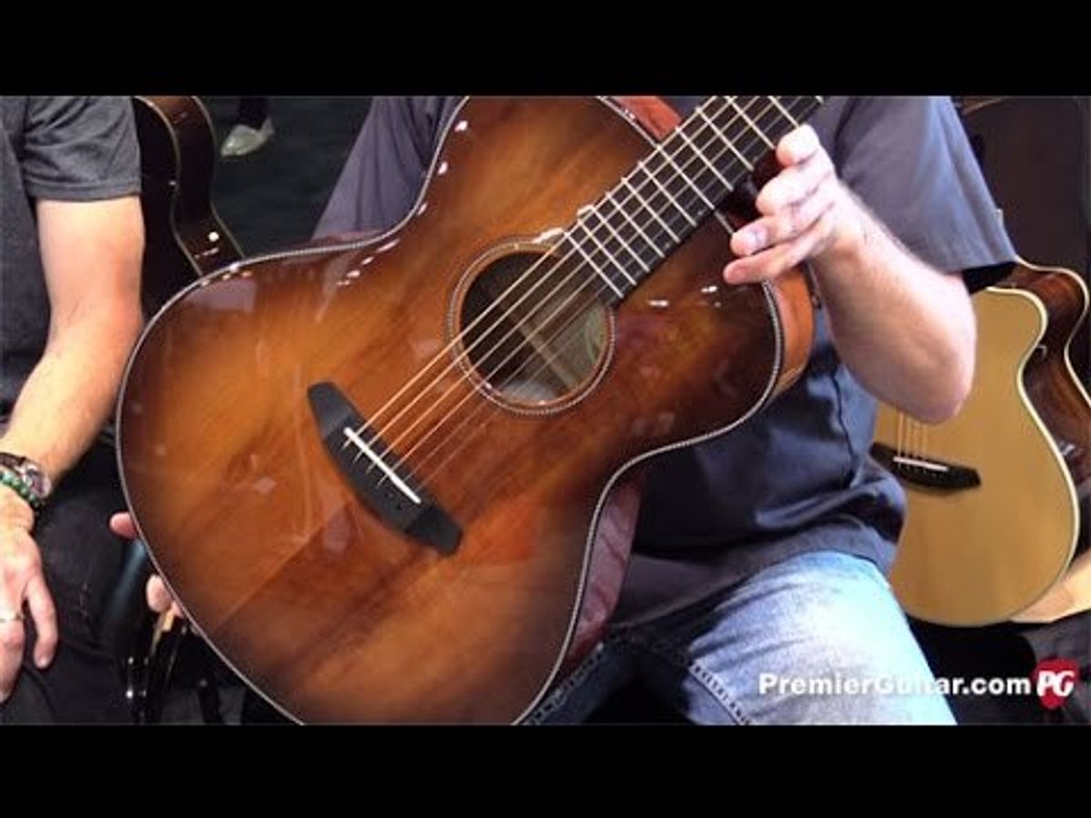 SNAMM '16 - Breedlove Guitars Oregon Concert Bourbon and Manzanita Demos