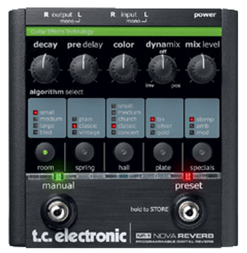 Amazon.com: TC Electronic NR-1 Nova Reverb Guitar Pedal