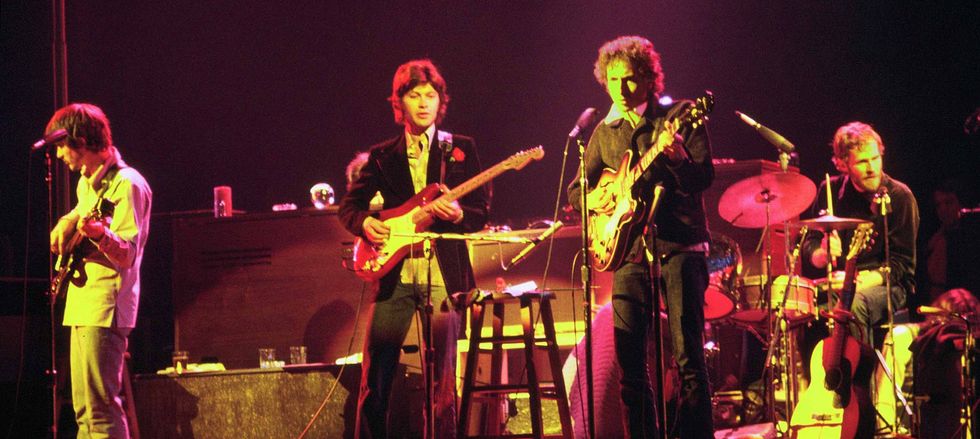 the band and bob dylan live performance