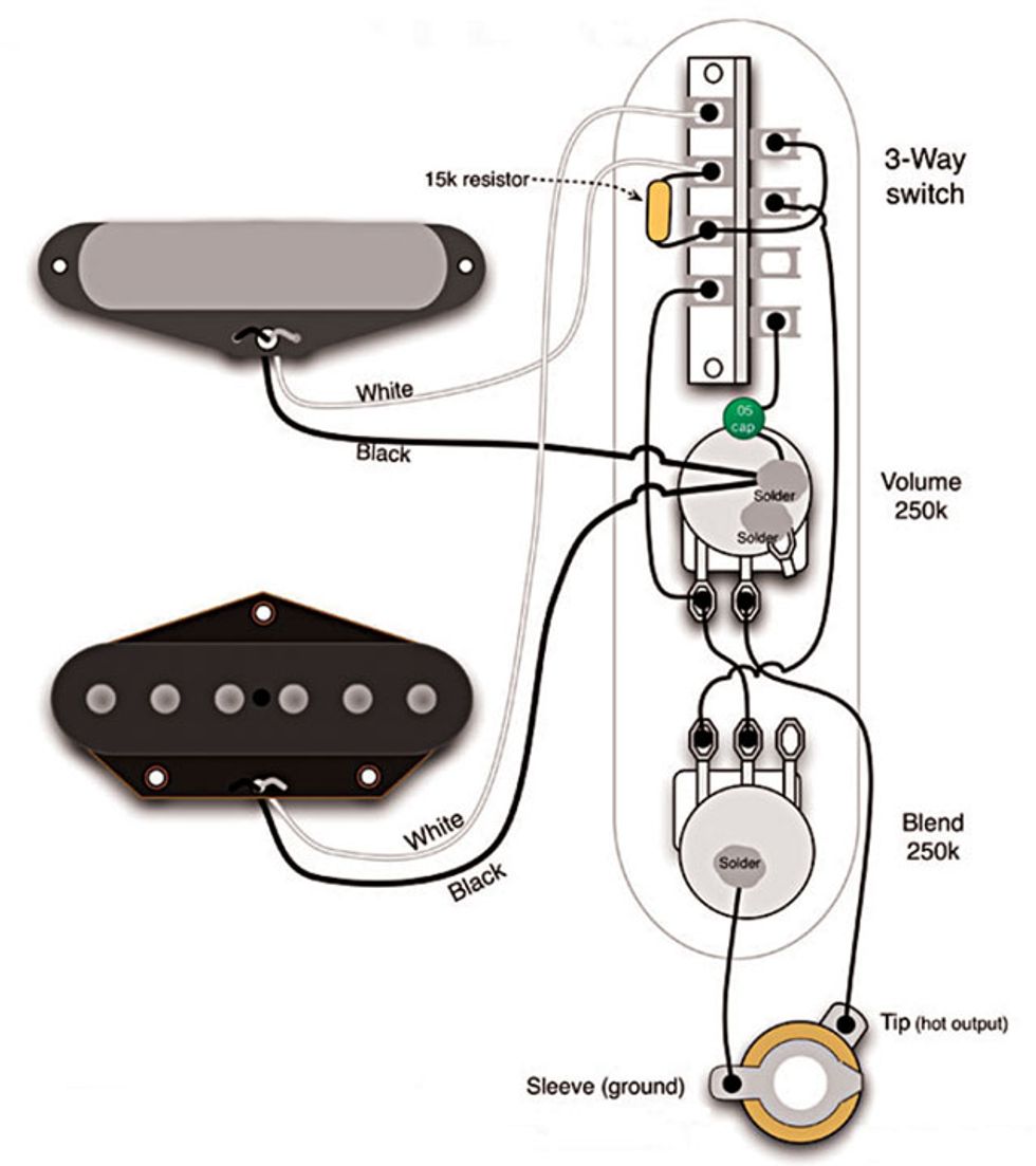 The Two Pickup Esquire Wiring Premier, Telecaster Neck Pickup Wiring Diagram