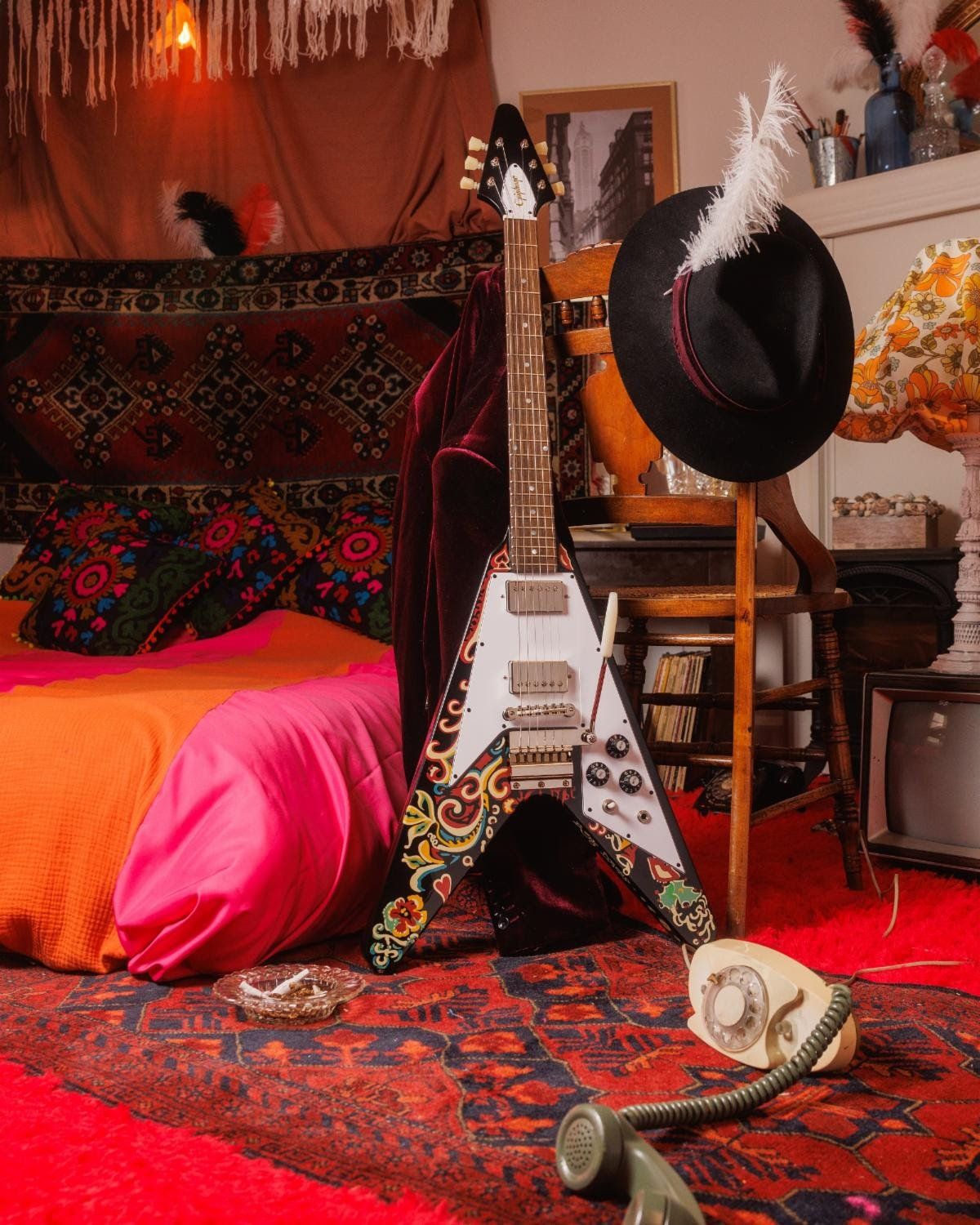 Epiphone Introduces Jimi Hendrix "Love Drops" Flying V