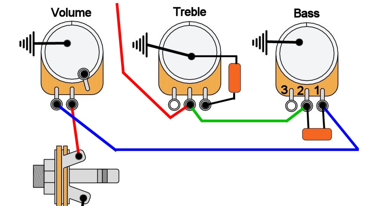 How to Wire a Passive Treble and Bass Circuit
