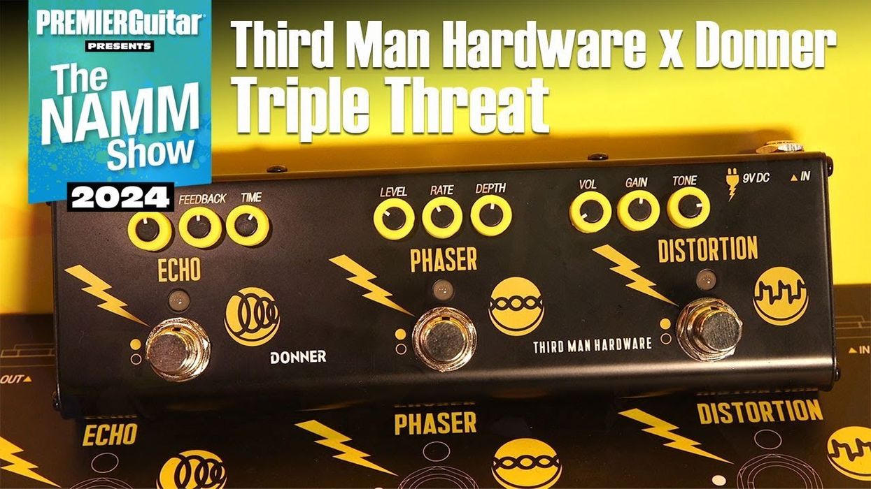Third Man Hardware x Donner Triple Threat (Phaser, Distortion & Echo) Demo | NAMM 2024