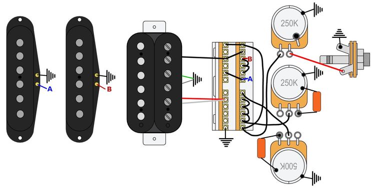 Mod Garage The Hss Auto Split Pro, Hss Guitar Pickup Wiring Diagram