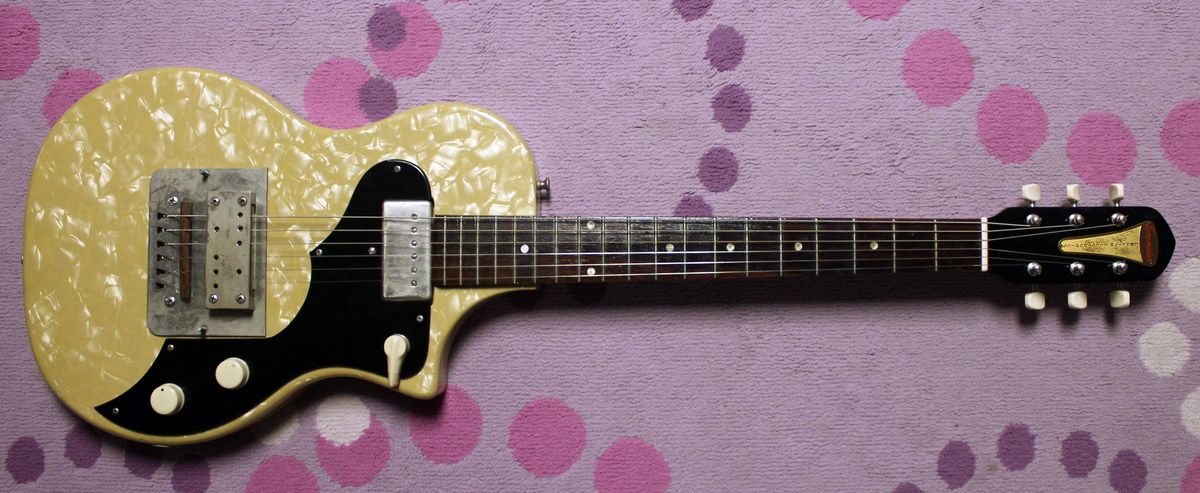 Part Lap Steel, Part Solidbody Electric, All Pearloid!