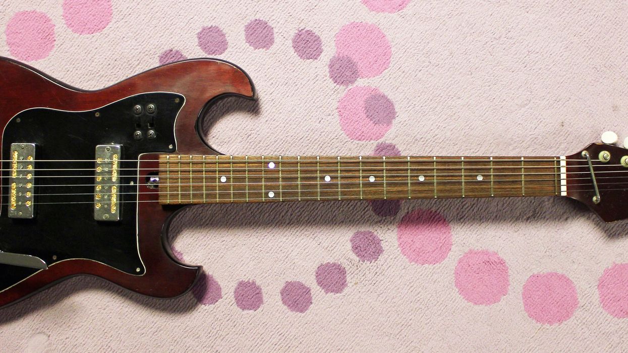 A Weird Import Guitar Ready for the Butcher Shop