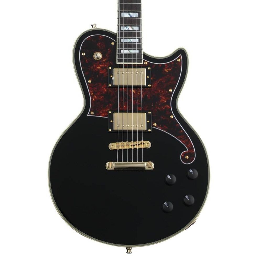 D'Angelico Deluxe Atlantic Electric Guitar - Solid Black