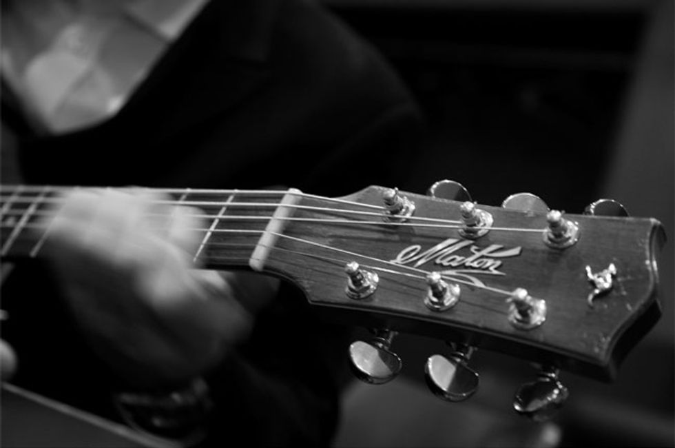 Tommy Emmanuel's Maton Acoustic's Headstock