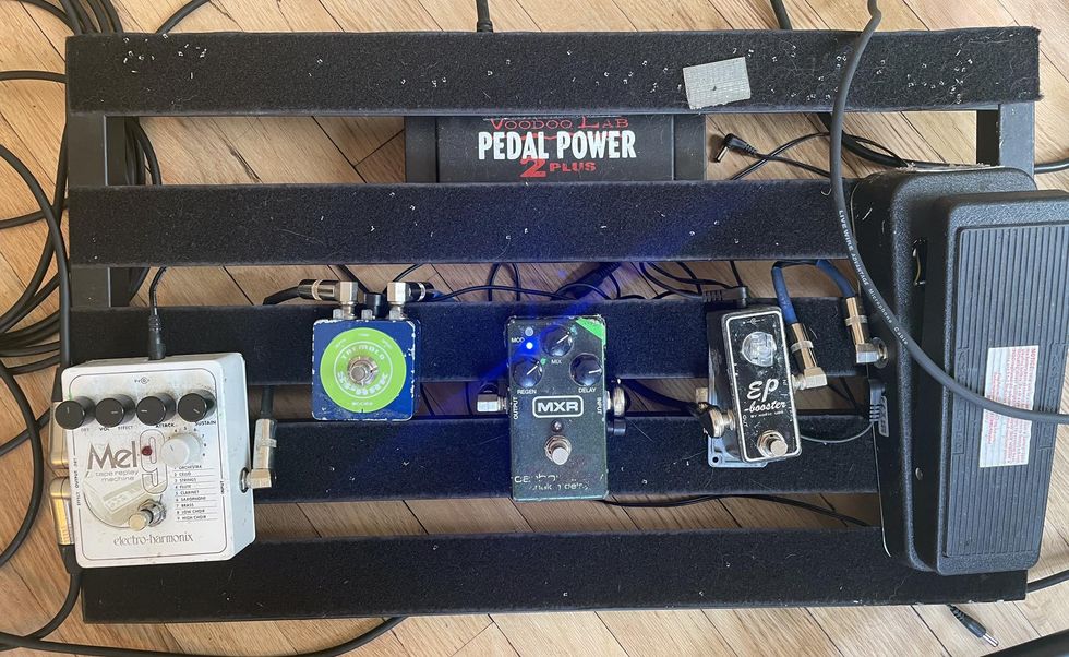 Walter Schreifels' Pedalboard