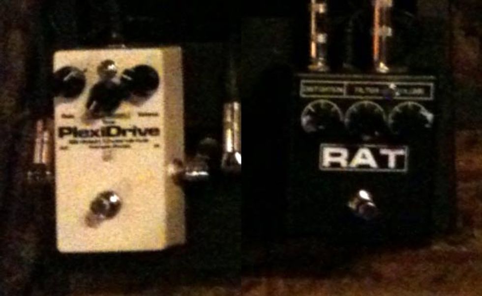 Wampler Plexidrive and Robert Keeley-Modified RAT