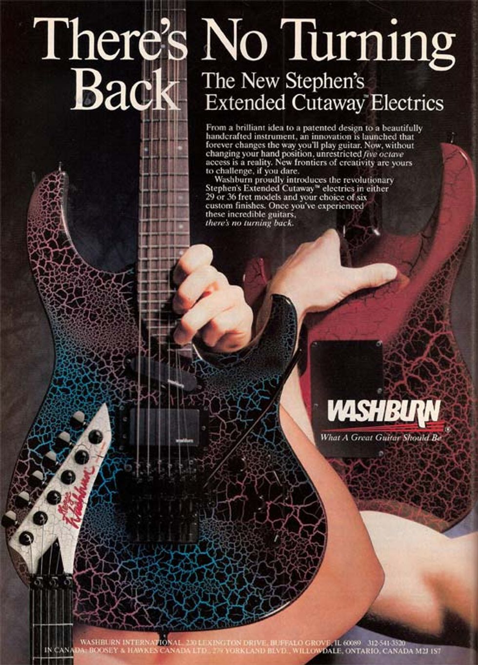 Washburn Stephen's Extended Cutaway Electrics