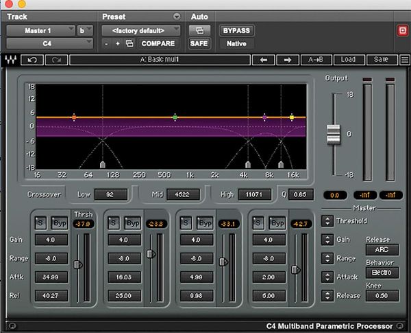 Waves C4 audio software Waves C4 audio software
