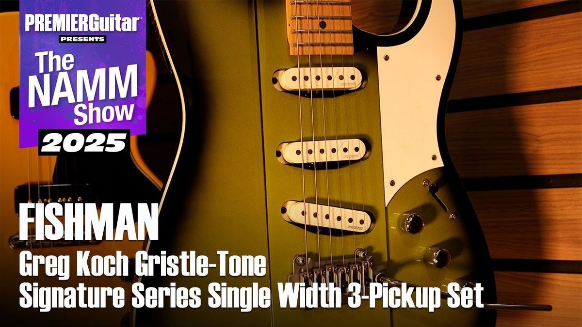 Fishman Greg Koch Gristle Tone Single Width 3 Pickup Set Demo | NAMM 2025