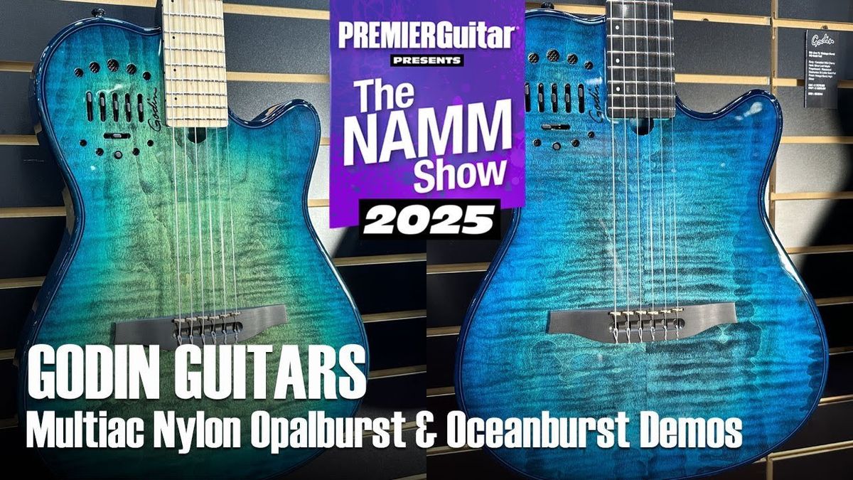 Godin Guitars Multiac Nylon Opalburst & Oceanburst Demos | NAMM 2025