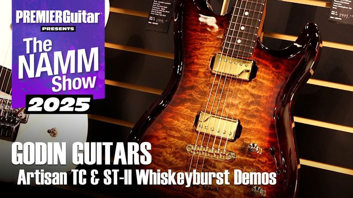 Godin Guitars Artisan TC & ST II Whiskeyburst Demos | NAMM 2025