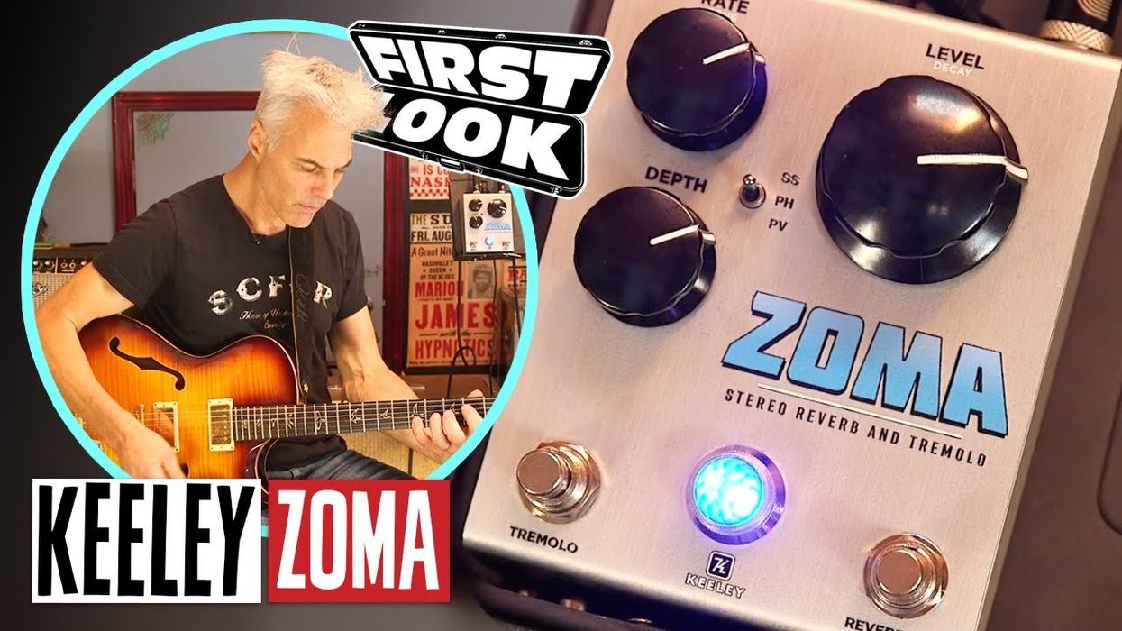 Keeley ZOMA Stereo Reverb, Tremolo & Vibrato Demo | First Look